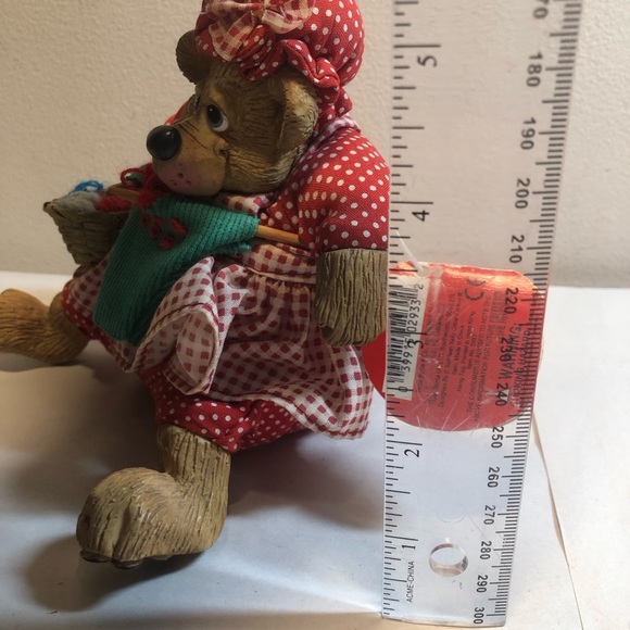 Vintage Russ Christmas Country Folks Knittens Bear 5" Plush New Original Tag - Picture 10 of 13